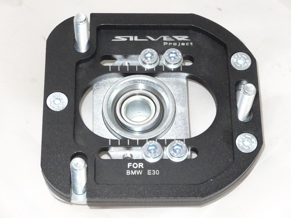 Aluminium Unibal-Domlager BMW E30, E34, E28, E24, E32 2-fach verstellbar Sturz & Nachlauf Camber Plates einstellbar – Bild 3