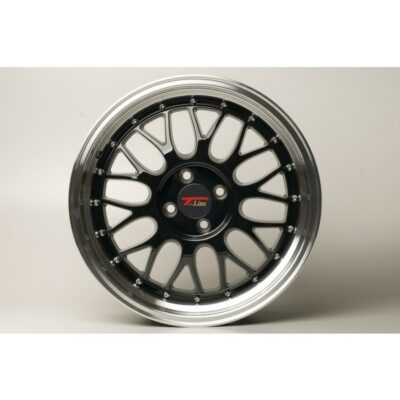 Alternative view of GTP020 Alufelge 7.5x17 ET35 4x100 oder 5x100 schwarz Le Mans Design