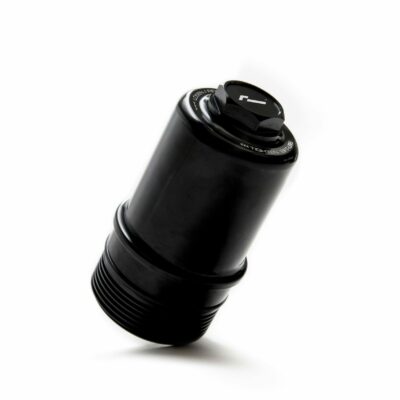 Alternative view of Volkswagen VWR Racingline Ölfiltergehäuse, Aluminium, schwarz eloxiert, VWR19G706