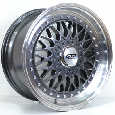 1x Satz GTP 072 Alufelgen 4x100 & 4x108 7,5x17 & 8,5x17 ET35 gunmetal / Titanium Flow Forming