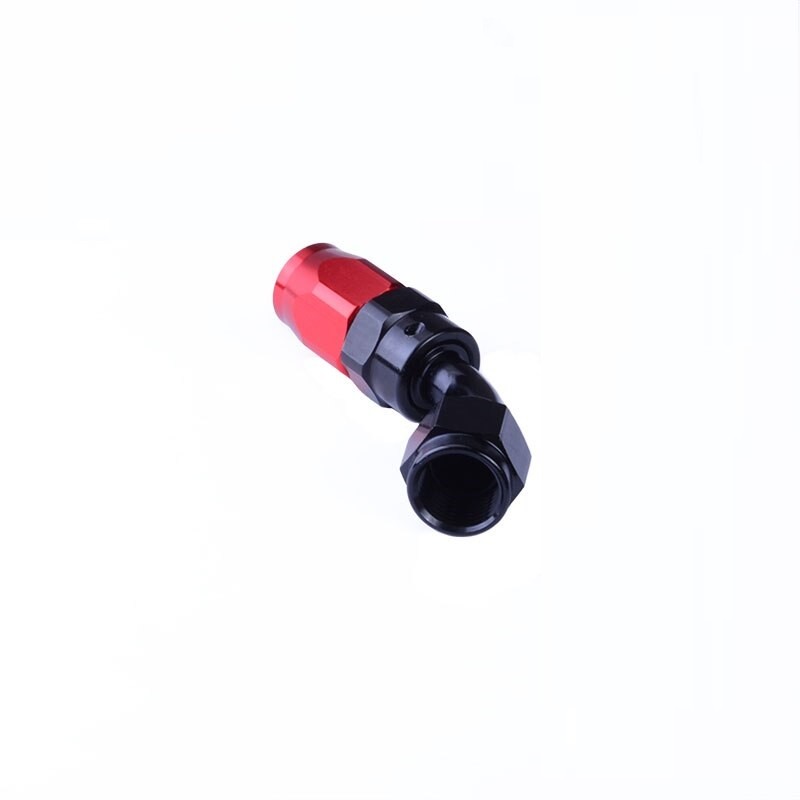 Dash8 45° Anschluss drehbar rot/schwarz Universal Schlauchanschluss Motorsport 