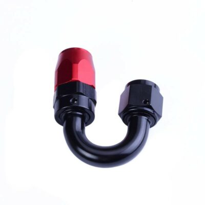 Alternative view of Dash8 180° Grad Anschluss drehbar rot/schwarz Universal Schlauchanschluss Motorsport